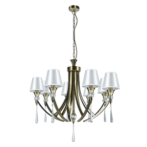 Sophia 8 Light Crystal Ceiling Light Antique